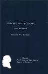 Selected Essays on Kant by Lewis White Beck cover