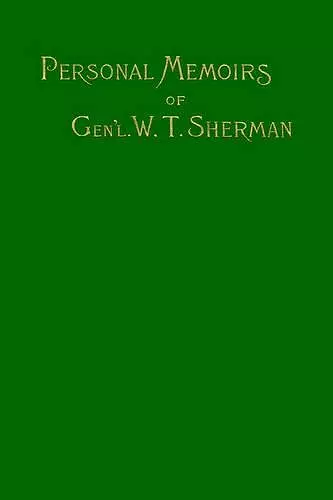 Memoirs of Gen. W. T. Sherman cover