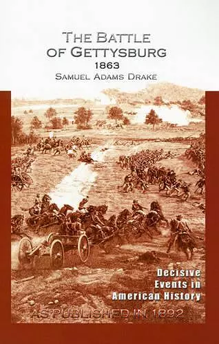 The Battle of Gettysburg 1863 cover