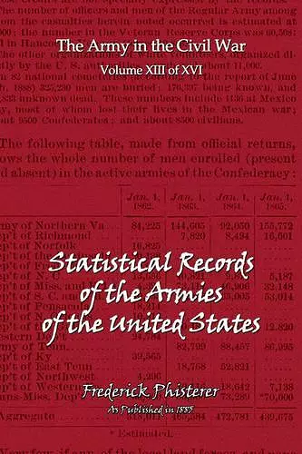 The Statistical Records of the Armies of the United States cover