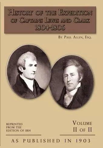 History of the Expedition of Captains Lewis and Clark cover