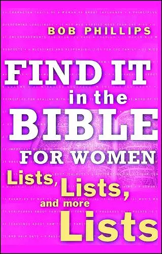 Find It in the Bible for Women cover