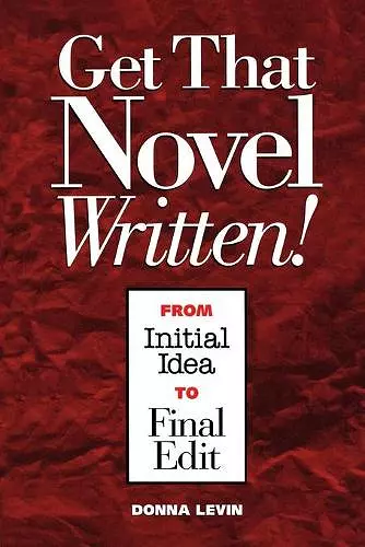 Get That Novel Written! cover