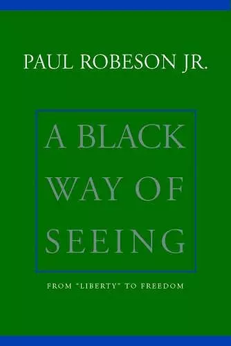 A Black Way Of Seeing cover