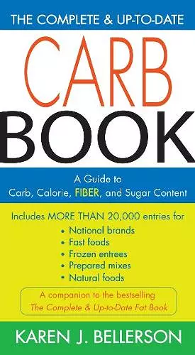 The Complete and Up to Date Carb Book cover