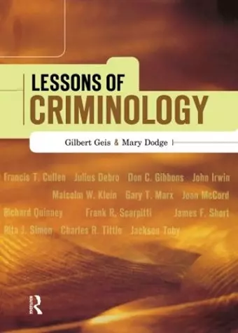 Lessons of Criminology cover