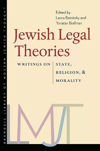 Jewish Legal Theories cover