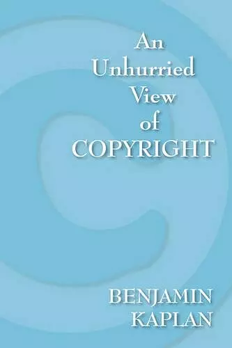 An Unhurried View of Copyright cover