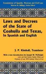 Laws and Decrees of the State of Coahuila and Texas, in Spanish and English cover
