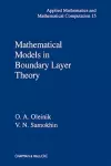 Mathematical Models in Boundary Layer Theory cover