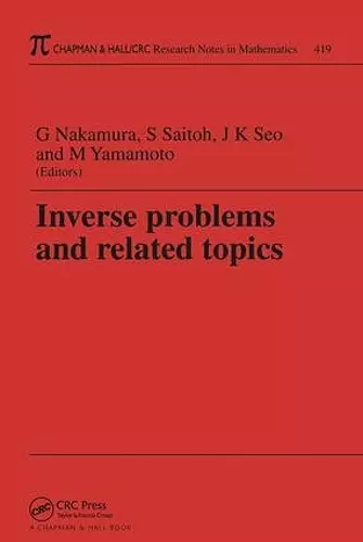 Inverse Problems and Related Topics cover