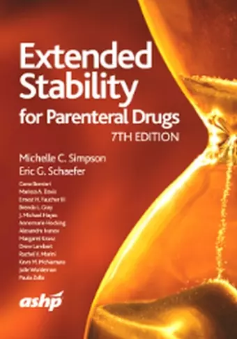 Extended Stability for Parenteral Drugs cover