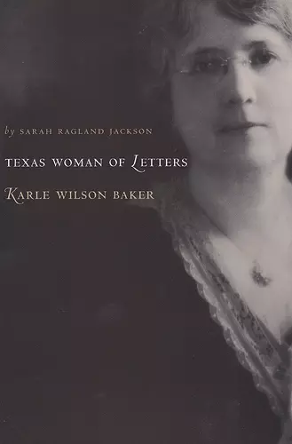 A Woman of Letters, Karle Wilson Baker cover