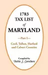 1783 Tax List of Maryland, Part I cover