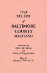 1783 Tax List of Baltimore County cover