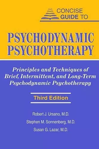 Concise Guide to Psychodynamic Psychotherapy cover