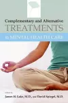 Complementary and Alternative Treatments in Mental Health Care cover