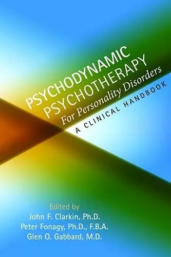 Psychodynamic Psychotherapy for Personality Disorders cover