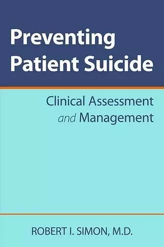 Preventing Patient Suicide cover