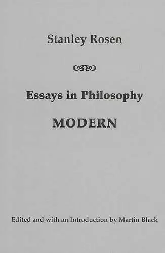 Essays in Philosophy: Modern cover