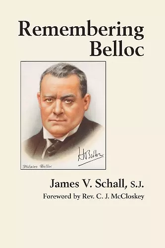 Remembering Belloc cover