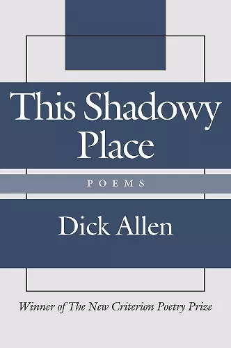 This Shadowy Place – Poems cover