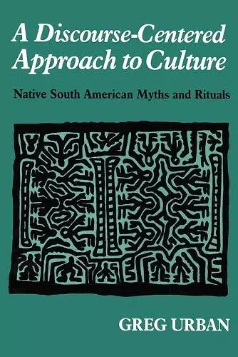 A Discourse-Centered Approach to Culture cover