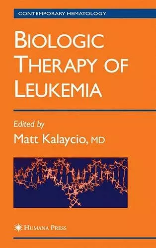 Biologic Therapy of Leukemia cover