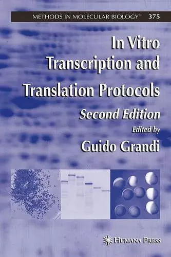 In Vitro Transcription and Translation Protocols cover