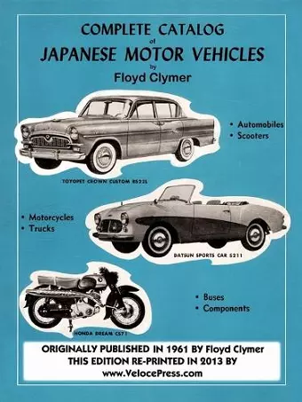 Complete Catalog of Japanese Motor Vehicles cover