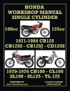 HONDA 100cc & 125cc SINGLE CYLINDER 1970-1984 WORKSHOP MANUAL cover