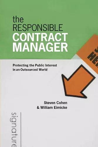 The Responsible Contract Manager cover