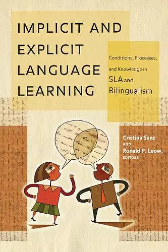 Implicit and Explicit Language Learning cover