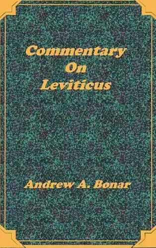 Commentary on Leviticus cover