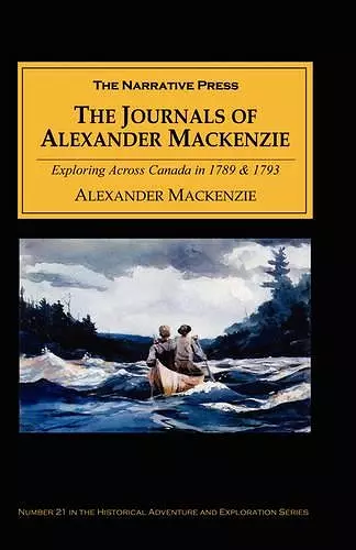 The Journals of Alexander Mackenzie cover