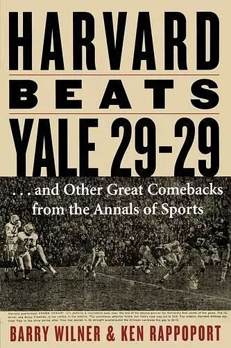 Harvard Beats Yale 29-29 cover