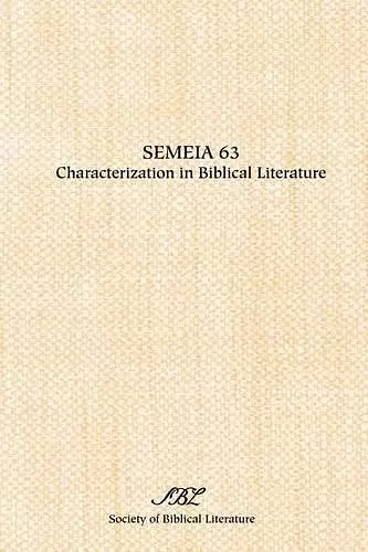 Semeia 63 cover