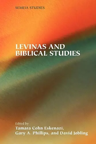 Levinas and Biblical Studies cover