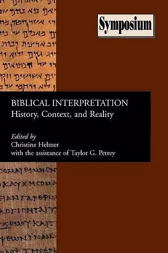 Biblical Interpretation cover