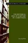 The Rhetorical Role of Scripture in 1 Corinthians cover