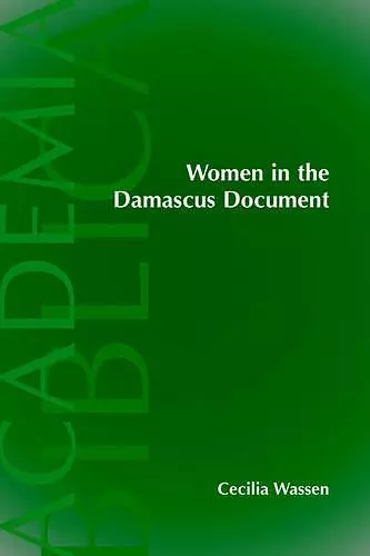 Women in the Damascus Document cover