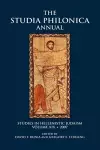 The Studia Philonica Annual, XIX, 2007 cover