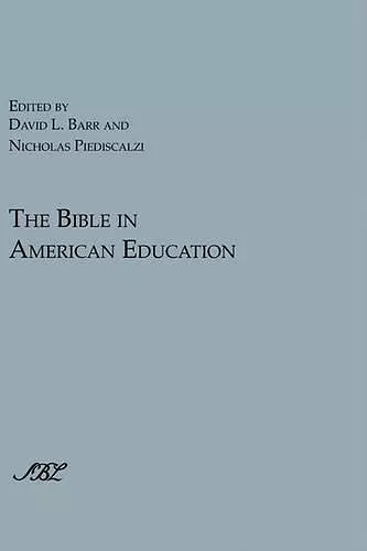 The Bible in American Education cover