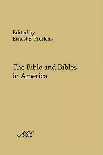 The Bible and Bibles in America cover