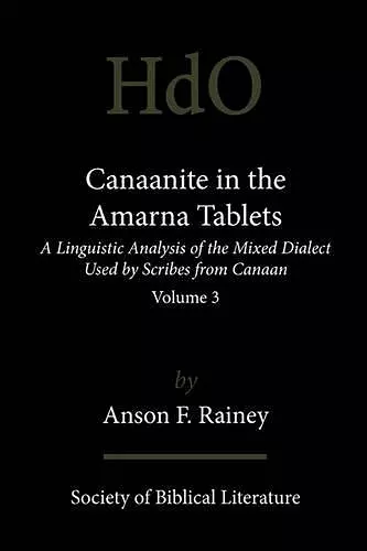 Canaanite in the Amarna Tablets cover