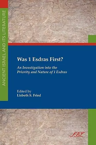 Was 1 Esdras First? cover