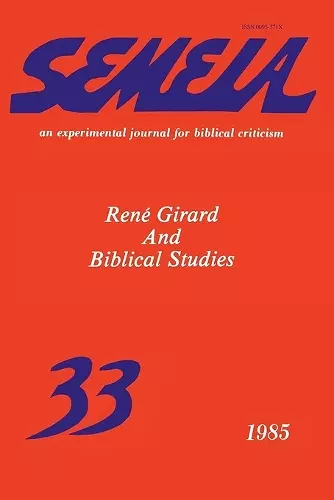 Semeia 33 cover