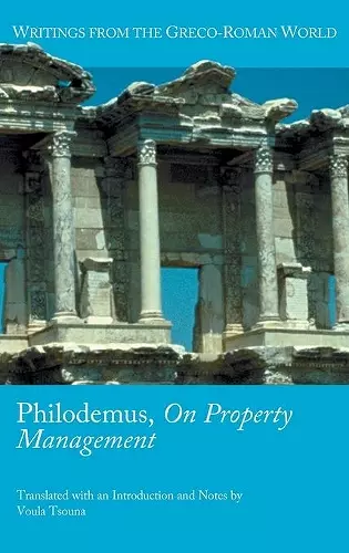 Philodemus, On Property Management cover