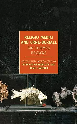 Religio Medici And Urne-Buriall cover