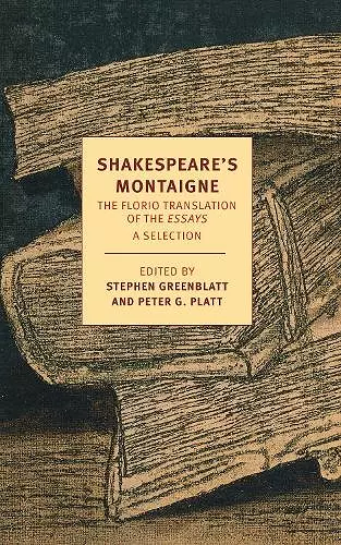 Shakespeare's Montaigne cover